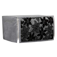 Deals, Discounts & Offers on  - Heart Home Velvet Microwave Oven Cover 20 LTR (Black & Grey) - CTHH02553