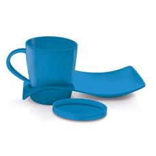 Deals, Discounts & Offers on  - Milton Coffee and Cookies Melamine Server Set of 3, Blue