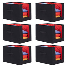 Deals, Discounts & Offers on  - PrettyKrafts Shirt Stacker Set of 6- Closet Organizer - Shirts and Clothing Organizer - Exile_Red