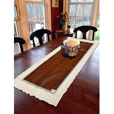 Deals, Discounts & Offers on  - Heart Home Wooden Design PVC Table Runner