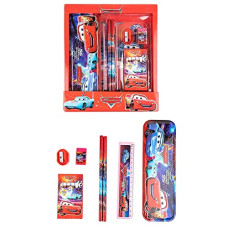 Deals, Discounts & Offers on  - Brand Conquer Stationary Kit Set for School Kids - Pencil Pen Book Eraser Sharpener - Car Stationary Kit Set