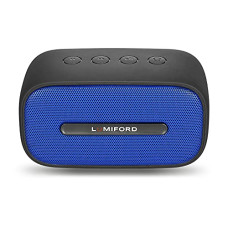 Deals, Discounts & Offers on Electronics - Lumiford Table Top BT13 5 Watt Portable Wireless Bluetooth Speaker with Mic and Unique TWS Connection, IPX7 Waterproof , Voice Assistance & Multi connectivity Options (3.5 AUX, Micro-SD, FM Radio) - Blue