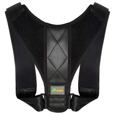 Deals, Discounts & Offers on  - Grin Health Premium Back Brace Posture Corrector Therapy Shoulder Belt For Lower and Upper Back Pain Relief Back Support Man & Woman