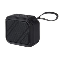 Deals, Discounts & Offers on Electronics - AmazonBasics Bluetooth Speaker, 5W Sound, TWS Mode, Powerful Bass, IPX6 Waterproof, Up to 19 hrs Playtime*, MicroSD Card, AUX and USB Input Support and Noise Cancelling Mic, 1-Year Warranty (Black)