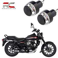 Deals, Discounts & Offers on  - Riderscart Motorcycle Handlebar Turn Signal LED Light Indicator For Bajaj Avenger Street 220 (2 Pcs, Blue & Orange)
