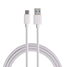 Deals, Discounts & Offers on  - Flix (Beetel) Usb To Type C Pvc Data Sync And 2A 480Mbps Data Sync, Tough Fast Charging Long Cable For Usb Type C Devices, Charging Adapter (White, 1 Meter) - Xcd-C12