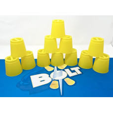Deals, Discounts & Offers on Toys & Games - BOLT Sport Stacking Cup Game, 12pcs Cup Stacking Set with Anti-Slip mat and Free Bag, Classic Family Game, Great Gift Idea