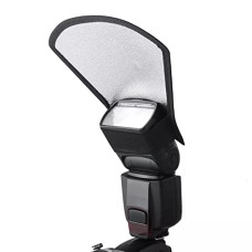 Deals, Discounts & Offers on Accessories - EYUVAA LABEL Silver White Flash Bouncer Diffuser Reflector for Speedlight, Bend Bounce Flash Universal Mount