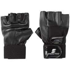 Deals, Discounts & Offers on Accessories - Amazon Brand - Symactive Leatherette Gym Training Gloves, Medium