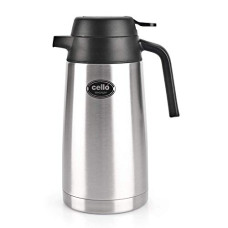 Deals, Discounts & Offers on  - Cello Magnum Stainless Steel Double Walled Carafe, Insulated, 1600ml, 1pc, Silver