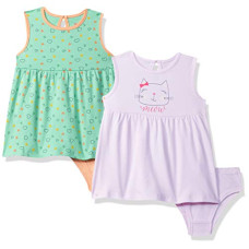 Deals, Discounts & Offers on  - [Size 6-9M] Amazon Brand - Jam & Honey Baby Cotton Girls' Dresses & Jumpsuits Above The Knee Dress