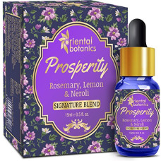 Deals, Discounts & Offers on  - Oriental Botanics Prosperity Aroma Therapy Diffuser Oil, 15 ml with 100% Pure & Natural Oil that Uplifts Your Senses & Relaxes Mind | No Parabens & Sulphates | Cruelty Free & Vegan