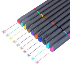 Deals, Discounts & Offers on  - MyLifeUNIT Fineliner Color Pen Set, 0.4mm Colored Fine Liner Sketch Drawing Pen, Pack of 10