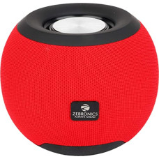 Deals, Discounts & Offers on Electronics - Zebronics Zeb-Bellow 40 Wireless Bluetooth v5.0 Fabric Finish 8W Portable Speaker with Supporting 6Hrs Backup, 55mm Driver, Powerful Bass, USB, mSD, AUX Input, Built-in FM, TWS &Call Function(Red)