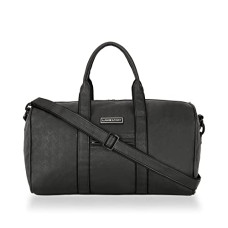 Deals, Discounts & Offers on  - Lavie sport Captain 32L Synthetic Leather Unisex Travel Duffle Bag (Black)