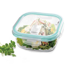 Deals, Discounts & Offers on  - Treo By Milton Hi Borosilicate Clip Fresh Square Container, 320 ml, 1 Piece