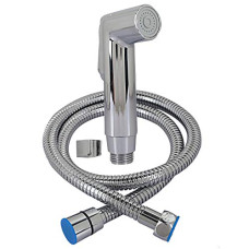 Deals, Discounts & Offers on Home Improvement - Kuber Industries Health Faucet ABS Shower Tube with Wall Hook, Silver (CTKTC2511)