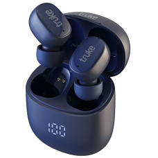 Deals, Discounts & Offers on Headphones - Newly Launched Truke Buds F1 True Wireless Earbuds with 48H Playtime, Instant Paring, Exceptional Sound with AAC Codec, Dual Mic ENC, Digital Display, 55ms Low Latency Gaming mode, Bluetooth 5.3(Blue)