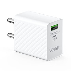 Deals, Discounts & Offers on Mobile Accessories - Voyee Usb C Charger, 20W Type C Pd Fast Charger Adapter Compatible With Iphone 13 12 11 Pro Max, Quick Charge 3.0 Usb Charger Wall Phone Adapter (White)