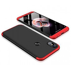 Deals, Discounts & Offers on Mobile Accessories - Johra Redmi Note 5 Pro Case 3 in 1 Detachable Anti-Scratch PC Hard Case 360 Full Body Shockproof Protection Back Case Cover Xiaomi Mi Redmi Note 5 Pro - Black & Red