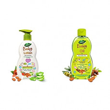 Deals, Discounts & Offers on Baby Care - Dabur Baby Lotion: daily moisturising lotion enriched with baby loving ayurvedic herbs- 500ml & Dabur Baby Oil: Nourishing Baby Massage Oil enriched with Baby Loving ayurvedic Herbs- 200ml