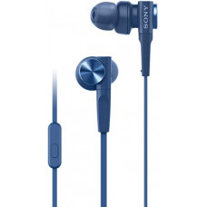 Deals, Discounts & Offers on Headphones - Sony MDR-XB55AP Wired in Ear Headphones with Mic (Blue)