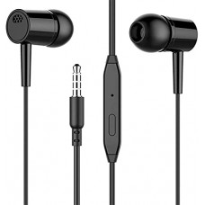Deals, Discounts & Offers on Headphones - SellnShip Z24 3.5MM Universal in-Ear Wired Earphone with Mic Earbuds Headset For iOS Android Computer Earphone (Black)