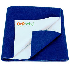 Deals, Discounts & Offers on Baby Care - OYO BABY Waterproof Rubber Sheet Quick Dry Bed Protector Waterproof Baby Cot Sheet (Small (70cm x 50cm), Royal Blue)