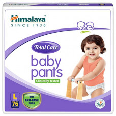 Deals, Discounts & Offers on Baby Care - Himalaya Total Care Baby Pants Diapers, Large (9-14 kg), 76 Count