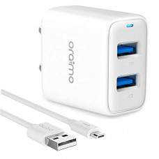 Deals, Discounts & Offers on Mobile Accessories - USB Charger, Oraimo Elite Dual Port 5V/2.4A Wall Charger, USB Wall Charger Fast Charging Adapter