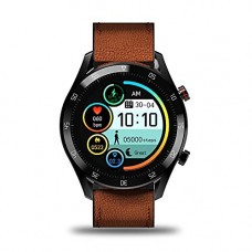 Deals, Discounts & Offers on Mobile Accessories - Gionee STYLFIT GSW8 Smartwatch with Bluetooth Calling and Music, Built-in mic & Speaker, Internal Storage, HR Monitoring, Multiple Sport Mode, Full Touch Control (Sienna Brown), Regular
