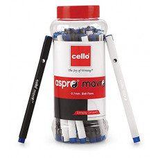 Deals, Discounts & Offers on Stationery - Cello Aspro Mavro Ball Pens | Pack of 25 | BlueBall Pens| Smooth Ball Pens | Long-lasting ball pens | Classy and stylish ball pens | Ball Pens