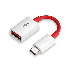 Deals, Discounts & Offers on Mobile Accessories - Sounce USB 3.0 to Type-C OTG Cable Male-Female Adapter Compatible with All C Type Supported Mobile Smartphone and Other Devices (White & Red)