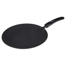 Deals, Discounts & Offers on Cookware - Cresta Aluminium Concave Tawa Gas Stove Compatible (Black, 28cm)
