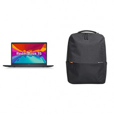 Deals, Discounts & Offers on Laptops - RedmiBook 15 Core i3 11th Gen/8 GB/256 GB SSD/Windows 10 Home/15.6-inch(39.62 cms) FHD Anti Glare/MS Office/Charcoal Gray/1.8 Kg Thin with Mi Waterproof 21L Business Casual Laptop Backpack(Black)
