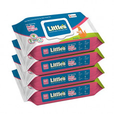Deals, Discounts & Offers on Baby Care - Little's Soft Cleansing Baby Wipes Lid, 80 Wipes (Pack of 4)