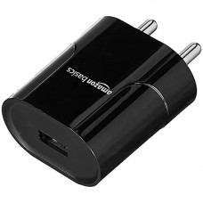 Deals, Discounts & Offers on Mobile Accessories - AmazonBasics 5V-2.1A USB Type A Wall Charger For Headphones, MP3 Players, Game Consoles, Speakers, Cellular Phones | Black