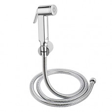 Deals, Discounts & Offers on Home Improvement - Cliquin KSHF2202 ABS Health Faucet with SS-304 Grade 1 Meter Flexible Hose Pipe and Wall Hook Health Faucet(Wall Mount Installation Type)