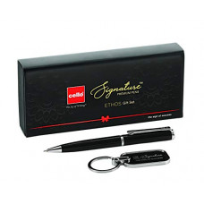 Deals, Discounts & Offers on Stationery - Cello Signature Ethos Special Giftset | Premium Metal Ball Pen with Keychain | Perfect Gifting Choice For Your Loved Ones | Premium metal pen gift set