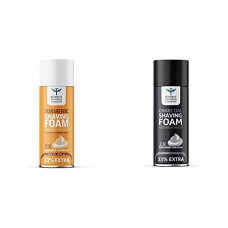 Deals, Discounts & Offers on Health & Personal Care - Bombay Shaving Company Turmeric Shaving Foam,266 ml (33% Extra) with Turmeric & Sandalwood &Charcoal Shaving Foam, 266 ml (33% extra) with Activated Charcoal & Moroccan Argan Oil