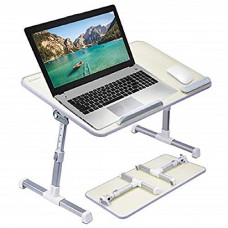 Deals, Discounts & Offers on Laptop Accessories -  Callas Adjustable Portable Laptop Table, Bed Table, Notebook Stand, Laptop Standing Desk, Portable Standing Table with Foldable Legs, Foldable Lap Tablet Table