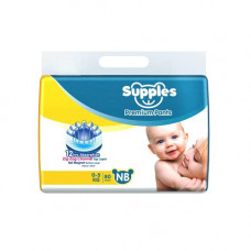 Deals, Discounts & Offers on Baby Care - Supples Premium 12 Hrs Absorption Zig Zag Channel Baby Diaper Pants (0-5Kg), 80 Piece, White (NB -80s)