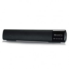 Deals, Discounts & Offers on Electronics - Amkette Boomer Compact Wireless Bluetooth Soundbar, 12 Hours Play Time & Two Large Passive Subwoofer with Multiple Playback Options USB/SD Card/Aux/FM (TWS Supported) (10 Watts) (Black)