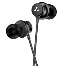 Deals, Discounts & Offers on Headphones - Ambrane Stringz 38 Wired Earphones with Mic, Powerful HD Sound with High Bass, Tangle Free Cable, Comfort in-Ear Fit, 3.5mm Jack (Black), Normal