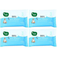 Deals, Discounts & Offers on Baby Care - Mother Sparsh Thick Fabric Baby Water Based Unscented Wipe (Blue, 10 Wipes) - Pack of 4