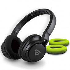 Deals, Discounts & Offers on Mobile Accessories - RAEGR AirBeats 500 Wireless Headphones, Bluetooth 5.0/3.5mm Aux-in Connectivity Sporty Wireless Headphones 10H Playtime, IPX 4 Bluetooth Headphones - Black/Green RG10067