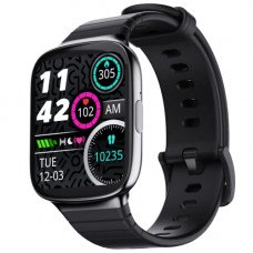 Deals, Discounts & Offers on Mobile Accessories - Ambrane Edge Smartwatch with 500 Nits Brightness (4.2cm) Full-Touch LucidDisplay, Real-Time Health Monitoring, SpO2, Heart Rate, Stress Tracking, Multiple Sports Modes & 7-Day Battery (Raven Black)