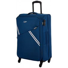Deals, Discounts & Offers on  - Skybags Trick 4W Polyester 69 cms Softsided Medium Luggage Trolley Bags (Blue)