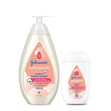 Deals, Discounts & Offers on Baby Care - Johnsons Cotton Touch Bath and Body Combo  Johnsons CT Wash 500ml + Johnsons CT Lotion 100ml Free