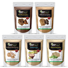 Deals, Discounts & Offers on Beauty Care - Online Quality Store Amla(75 Grams) Reetha(75 Grams) Shikakai(75 Grams) Multani Mitti(100 Grams) and Alovera powder(75 Grams)